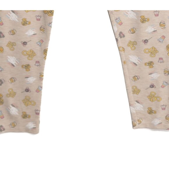 Disney Parks Authentic Size XL Beige Leggings With Cute Cartoon & Sweet Treats - Picture 8 of 8